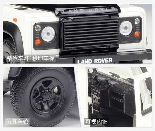 1/24 Land Rover Defender Alloy Off-Road Vehicles Model Diecasts Metal Toy Gifts - Picture 10 of 24