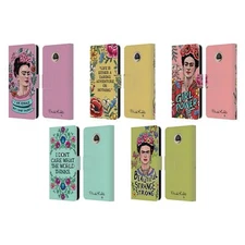 OFFICIAL FRIDA KAHLO ART & QUOTES LEATHER BOOK WALLET CASE FOR MOTOROLA PHONES