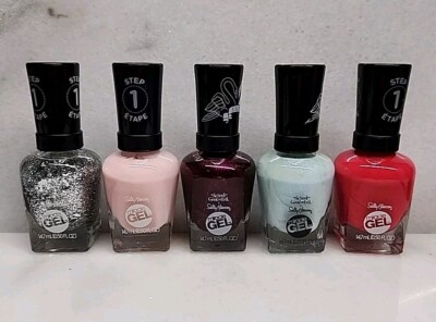 Lot Of 5 Sally Hansen Miracle Nail Polish, 239, 329,781,890,897 
