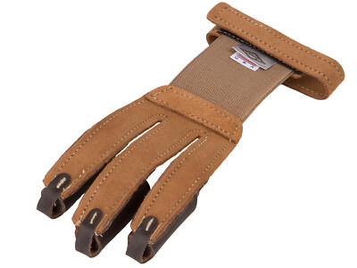 Neet traditioneler Leder Schießhandschuh Fingerschutz Recurvebogen Langbogen