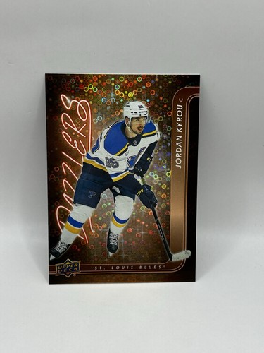 Jordan Kyrou 2024-25 UD Series 1 Orange Dazzlers #DZ-2 St Louis Blues