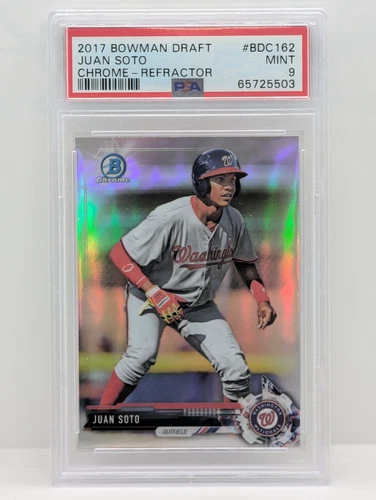 2017 Bowman Chrome Draft Juan Soto Refractor PSA 9 