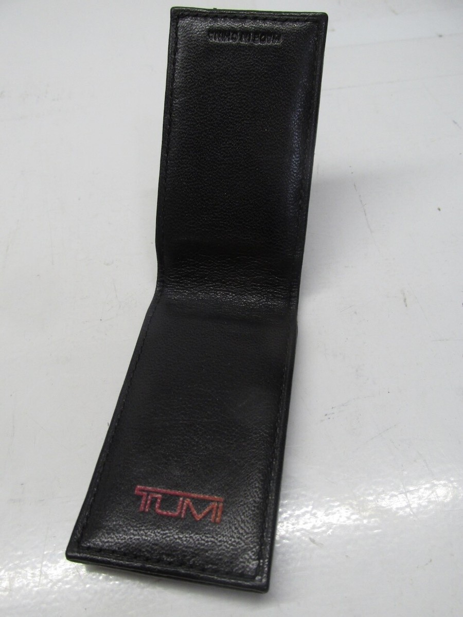Money Clip Tumi Monaco Wallet TUMI Black Leather Magnetic