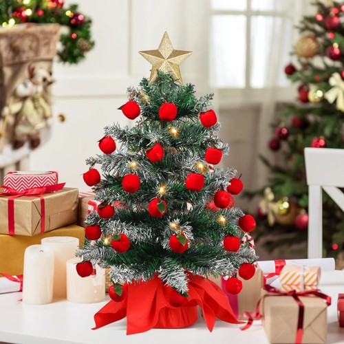 24 Pcs Decorative Hanging Ornaments Christmas Decorations Artificial Tree - Picture 8 of 11