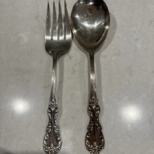 WM Rogers MFG Co. Extra Plate Fork/Spoon Serving Set