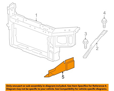 GM OEM 00-11 Grand Prix Radiator Support Radiator Support-Splash Shield 10349808
