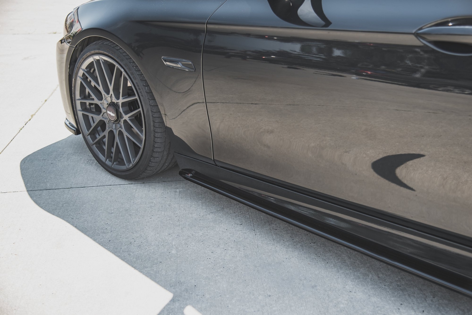 Seitenschweller Ansatz Cup Leisten V.2 für BMW 5er F10F11 M-Paket schwarz Hochg