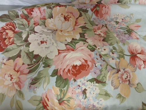 Ralph Lauren Home- Stone Harbor King Ruffled Flat Sheet-Cotton Sateen-1990's - 第 4/11 張圖片