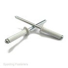 White Dome Head Open Blind Pop Rivets 3.2mm 4.0mm 4.8mm