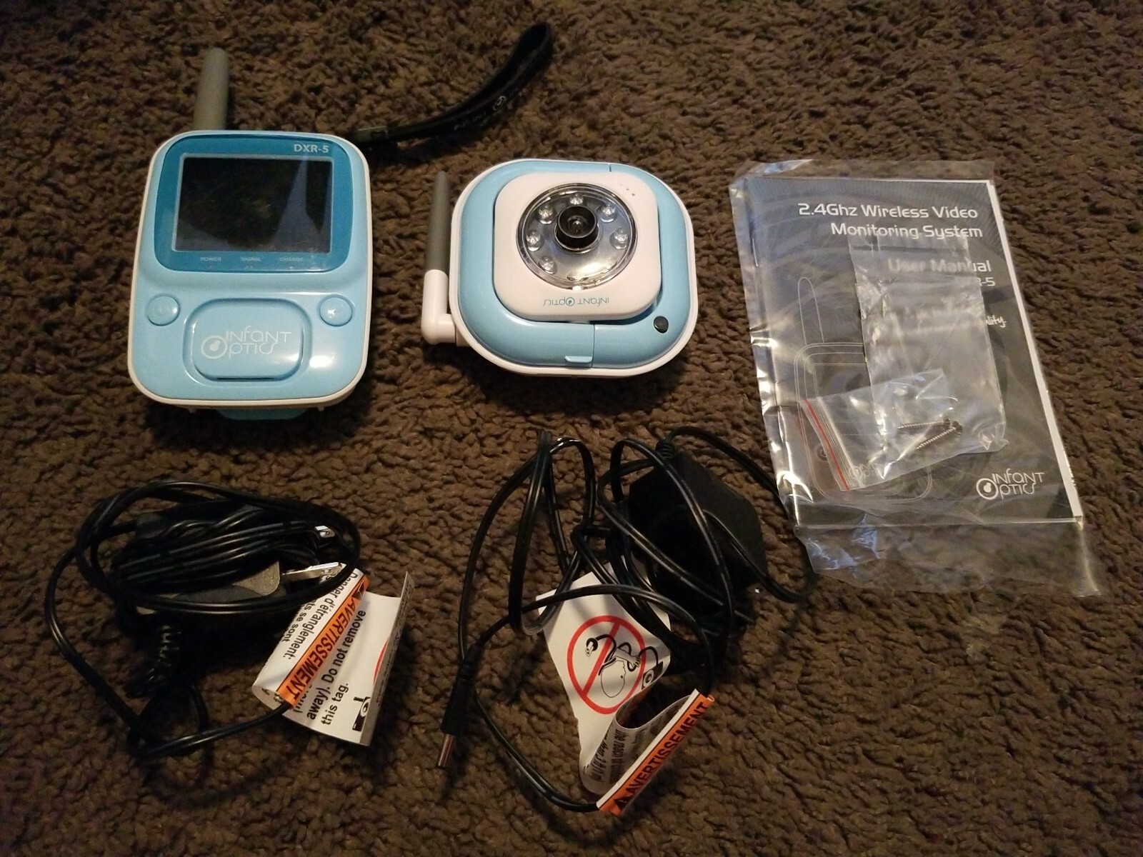 Infant Optics DXR5 Portable Color Video Night IR Baby Monitor Camera