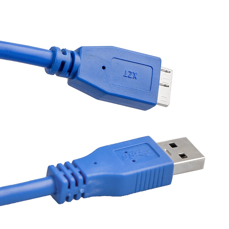 USB 3.0 A to Micro B Cable 5ft for My Passport External Hard Disk HDD Drive Wire - Image 3 of 4