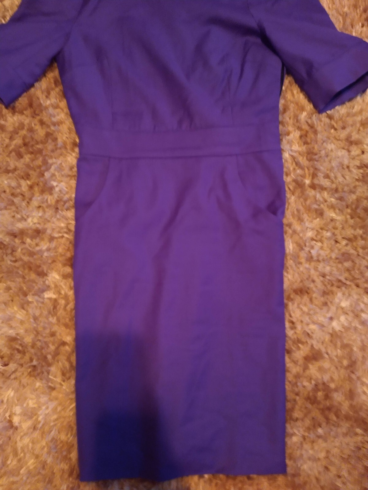 JCrew Thin Spring Wool Electric Violet Career Dre… - image 7