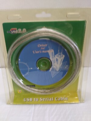 New USB 2.0 To RS232 COM Port 9 Pin Serial DB25 DB9 Adapter Cable Converter