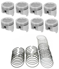 SEALED POWER 4-barrel Pistons+CAST Rings 1968-76 Oldsmobile/Olds 455 9.75:1 STD