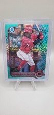 2022 Bowman Chrome MICHEL TRIANA Prospect Aqua Shimmer Refractor 85/125 - REDS