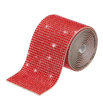 1 Yard 4.5cm Selbstklebendes Kristall Strass Diamant Band für Kunst Handwerk #15