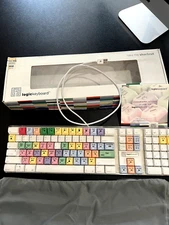 LogicKeyboard Modified Apple USB Keyboard Designed for video editing w/box