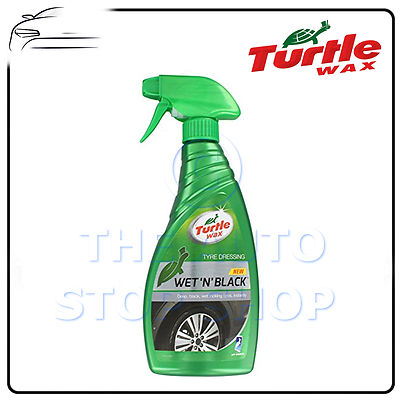 Turtle Wax Wet 'n' schwarz 500ml Reifenspray glänzend glänzend schwarz