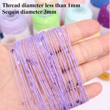 50g/roll Sequin Cotton Yarn Knit and Crochet Hats Bags Craft Thread Sewing Trims