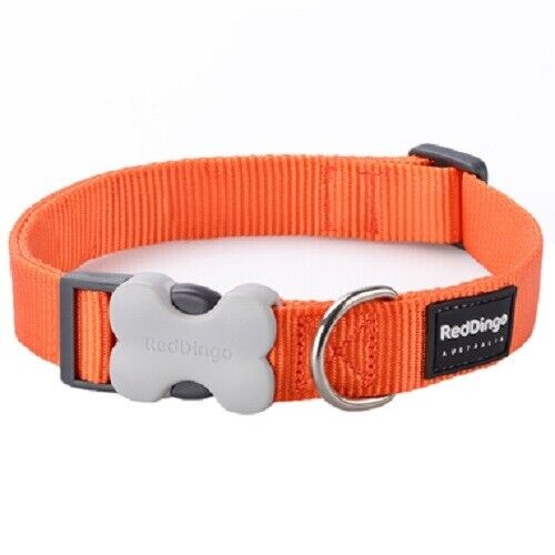 Red Dingo Classic Plain Nylon Dog Collar - XS, S, M, L - Picture 4 of 43
