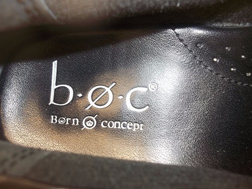 Zoccoli donna B.O.C Born Concept zeppa US 8,5 M EU 40 nero pelle vegan 508 - Foto 7 di 9