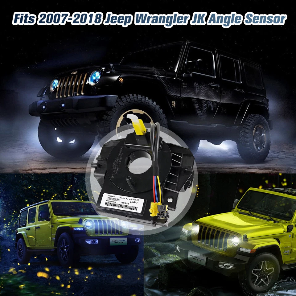 Fit For 07-18 Chrysler Dodge Jeep with Angle Sensor Steering Wheel Clock Spring - image 3 of 4