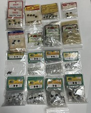 Vtg Large Lot 450 PAIR New Googly Wiggle Moving Paste Glue On Eyes Assorted