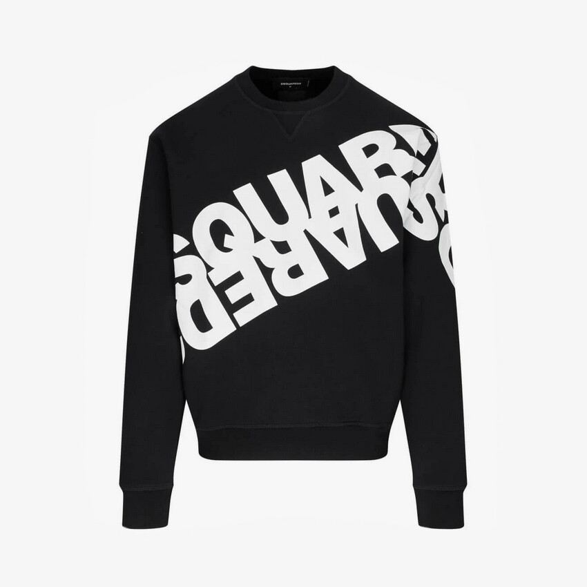 【送料&関税込】Dsquared2 Logo Band Sweatshirt DSquared2 | Tape Crew Sweatshirt | Crew Sweaters | Cruise