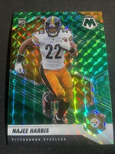 2021 Panini Mosaic Green Mosaic Prizm NAJEE HARRIS RC #313 Steelers