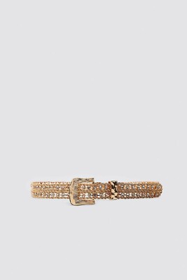 ZARA GOLDEN BEJEWELLED METALLIC BELT | eBay display picture 3