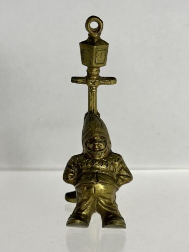  Early Brass Policeman Door Knocker  No 840637 1940's un-restored condition. - Picture 1 of 7