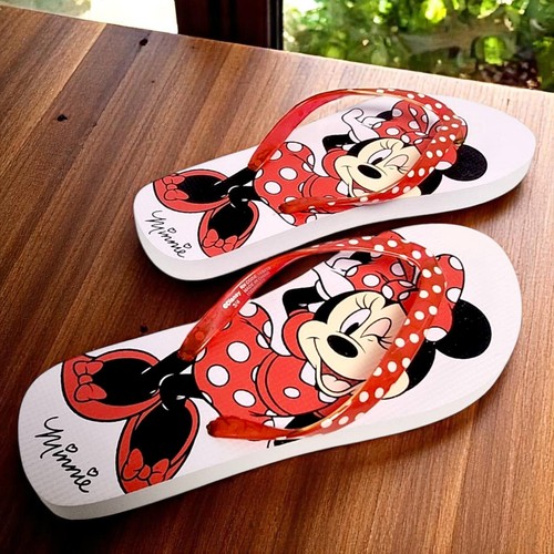 Infradito Disney Minnie Mouse bambina sandali a pois rossi bambini vacanze spiaggia scarpe - Foto 8 di 10