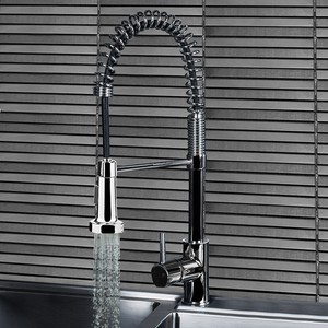 Pull Out Spray Mono Kitchen Sink Basin Mixer Water Tap Spring