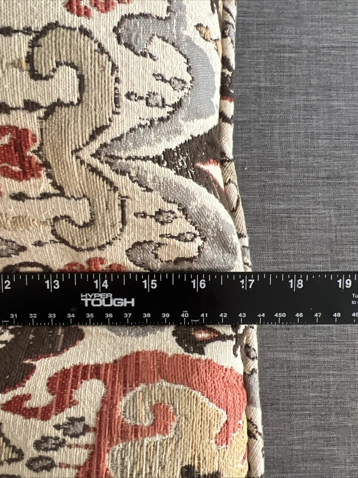 Set of 3 Ikat Damask Tapestry Decorative Feather Throw Pillows Boho Traditional - Image 3 of 4