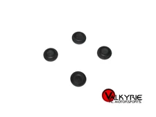 Vintage RC CRP Associated RC10 Shock Bladder Seals Rubber Black (4) 9113