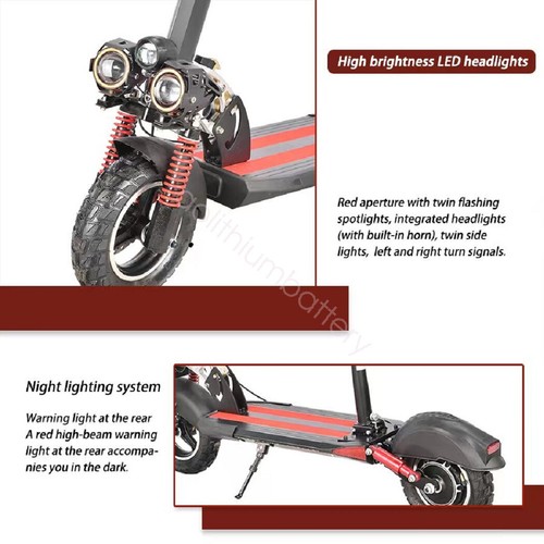 🚨1500W 2000W 55KM/H Electric Scooter 10" Foldable Off Road Travel Adult e-Bike - Picture 6 of 19