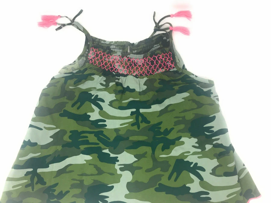 Justice Girls Cute Army Green Smocked Pattern Set of 2! Sz 14-16  Back to School - Image 4 of 4