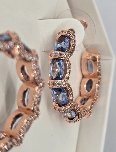 Bomb Party March Birthday Earrings ER90965 Beautiful Clarity - Rose Gold Plating