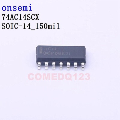 5PCSx 74AC14SCX SOIC-14_150mil onsemi inverters #W6*