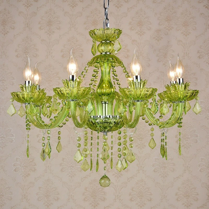 Lime green chandelier deals