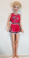 Barbie Doll NBA Barbie Collec. Chicago Bulls 1998 Short Hair Articulated C342G