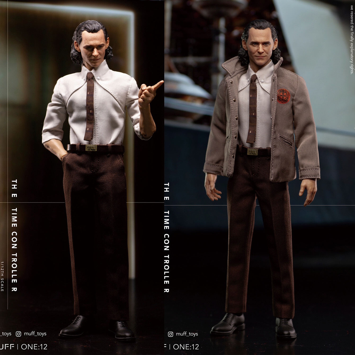 Figura de acción de juguete coleccionable MUFF TOYS Loki The Time Controller escala 1/12