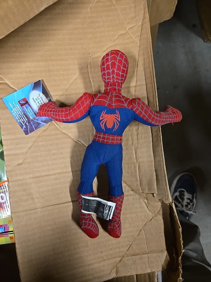 RARE Vintage 2002 Spiderman Tobey Maguire Movie 16” Plush With Tags - Image 2 of 4
