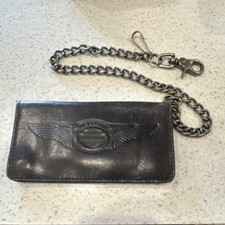 Harley-Davidson Mens Black Leather Biker Chai...