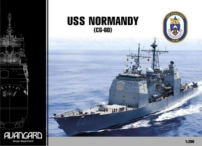 Kartonmodell USS Normandy (CG-60)   Lenkwaffenkreuzer der Ticonderoga-Klasse ...