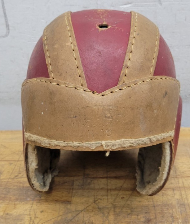 Vintage Hutch Leather Football Helmet From The 1940's
