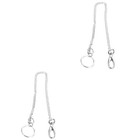 2 PCS Schlüsselkette Edelstahl Schlüsselanhänger Für Autoschlüssel Aus Metall