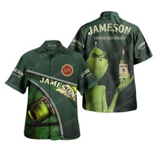 The Grinch Jameson Irish Whiskey Hawaiian Shirt
