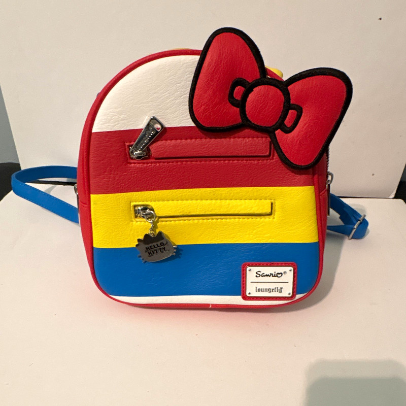 Loungefly Sanrio Hello Kitty Mini Backpack Faux Leather Multicolor
