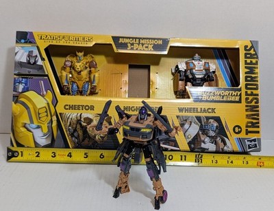 Transformers ROTB Buzzworthy Bumblebee Jungle Mission 3 Pack - Nightbird & More